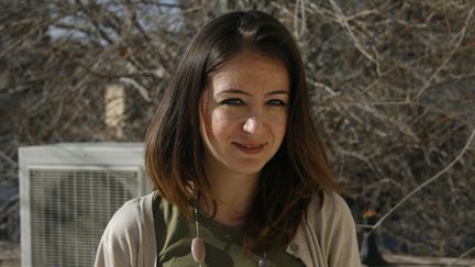 Zaina Erhaim, journaliste syrienne, &agrave; Gaziantep, en Turquie, le 21 d&eacute;cembre 2014. (GAEL COGNE / FRANCETV INFO)