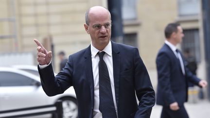 Le ministre de l'Education nationale, Jean-Michel&nbsp;Blanquer, le 1er septembre 2017, à l'hôtel Matignon à Paris. (ALAIN JOCARD / AFP)