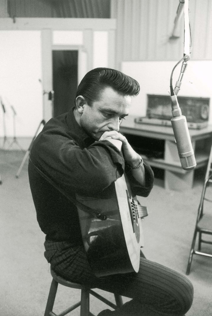 Johnny Cash, le rebelle, "l'homme en noir". 
 (REX FEATURES/SIPA)