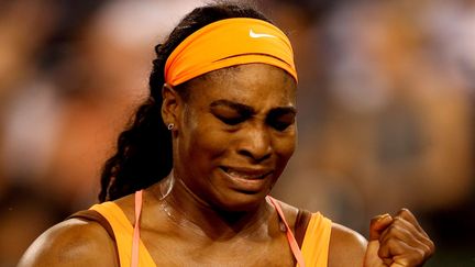 Serena Williams, très émue après sa victoire (MATTHEW STOCKMAN / GETTY IMAGES NORTH AMERICA)