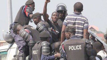 Arrestation lors d'une manifestation pour réclamer le départ de Joseph Kabila. (Filimbi)