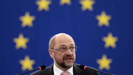 Martin Schulz, le président du Parlement européen, à Strasbourg le 13 septembre 2016 (FREDERICK FLORIN / AFP)