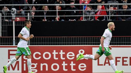 Jordan Veretout buteur avec les Verts (JEFF PACHOUD / AFP)