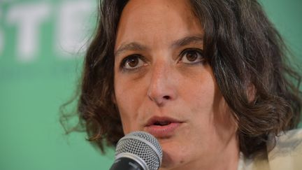 La sénatrice écologiste Mélanie Vogel, le 24 août 2024. (JEAN-FRANCOIS MONIER / AFP)