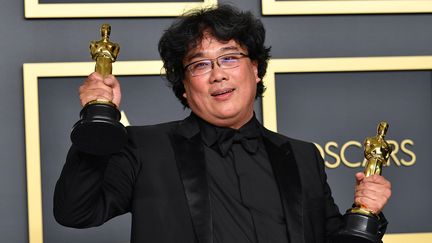 Le cinéaste sud-coréen Bong Joon-ho, le&nbsp;9 février 2020 à Hollywood lors des Oscars. (AMY SUSSMAN / GETTY IMAGES NORTH AMERICA / AFP)