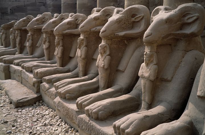 L'allée des sphinx dans le temple de Karnak à Louxor (Egypte)&nbsp; (AFP - Josse/Leemage)