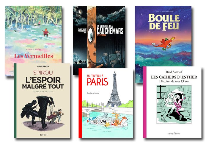 Couvertures des BD à offrir à Noël, décembre 2019 (FRANCEINFO)