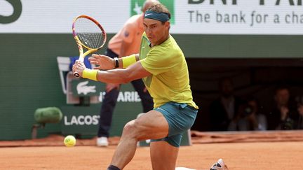 Rafael Nadal lors de la finale de Roland-Garros 2022. (JEAN CATUFFE / AFP)