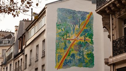 La fresque de Jean-Jacques Sempé à Paris
 (DR)