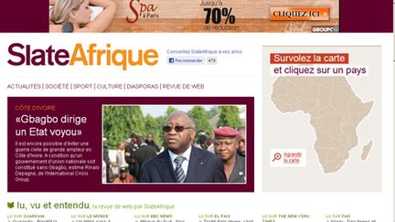 SlateAfrique (page d'accueil, 9 mars 2011) (SlateAfrique)