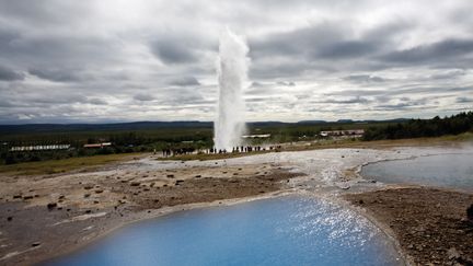 Un geyser en Islande, phénomène très recherché par les touristes.&nbsp; (ALTOPRESS  / MAXPPP)