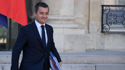 Le ministre de l'Action Publique Gérald Darmanin quitte l'Elysée, le 10 octobre 2018. (ERIC FEFERBERG / AFP)