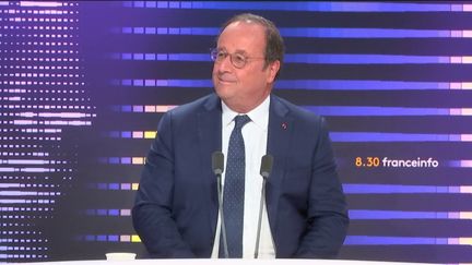 François Hollande, ancien président de la République, sur franceinfo, mercredi 30 août 2023. (RADIOFRANCE / FRANCEINFO)