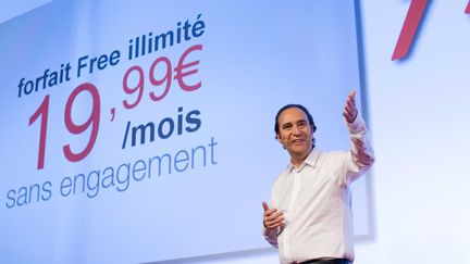 Xavier Niel, le fondateur de Free, le 10 janvier 2012 &agrave; Paris. (PRM / SIPA)