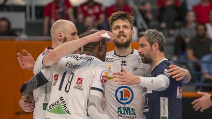 Le Tours Volley-Ball, champion de France 2018 (DENIS TRASFI / MAXPPP)