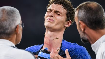 Le défenseur français Benjamin Pavard, le 6 septembre 2018 à Munich (Allemagne). (HELGE PRANG / GES-SPORTFOTO / AFP)