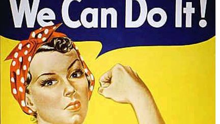 L'affiche représentant l'ouvrière "Rosie the riveter", le 28 mars 2014.&nbsp; (ANONYMOUS / AP / SIPA / AP)