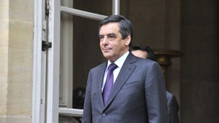 François Fillon sur le seuil de Matignon, janvier 2011. (AFP - Boris Horvat)