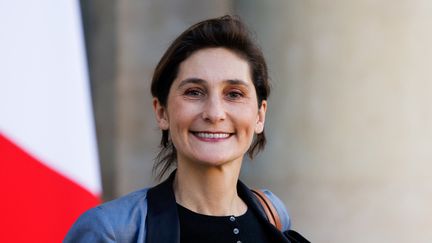 La ministre des Sports, Amélie Oudéa-Castera, à Paris, le 10 novembre 2022. (LUDOVIC MARIN / AFP)