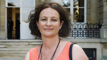 La députée du Nord Jennifer de Temmerman, lors de son arrivée à l'Assemblée nationale le 22 juin 2017 à Paris, à l'issue du second tour des élections législatives.&nbsp; (GEOFFROY VAN DER HASSELT / AFP)