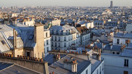 Les toits de Montmartre, &agrave; Paris. (PHILIPPE RENAULT / HEMIS.FR /AFP)