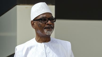 L'ancien président du Mali&nbsp;Ibrahim Boubacar Keïta, le 30 juin 2020 à&nbsp;Nouakchott (Mauritanie). (LUDOVIC MARIN / POOL / AFP)