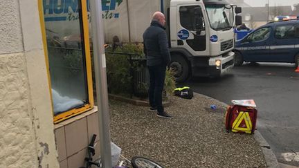 Une collégienne de 11 ans a été renversé, jeudi 21 décembre 2017, par un camion de 19 tonnes à Varades (Loire-Atlantique). (GENDARMERIE NATIONALE)