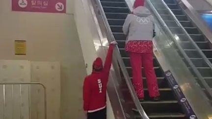 Une autre manière d'utiliser un escalator