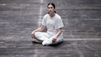 Afghan taekwondo athlete Marzieh Hamidi, seen here at INSEP on June 29, 2023, had failed to qualify for the Paris 2024 Games under the banner of the Refugee Olympic Team. (JOEL SAGET / AFP)