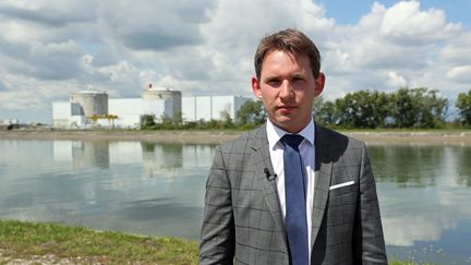 Raphaël Schellenberger,&nbsp;député LR du Haut-Rhin et président de la mission d'information relative au suivi de la fermeture de la centrale nucléaire de Fessenheim, le 22 juin 2020. (THIERRY GACHON / MAXPPP)