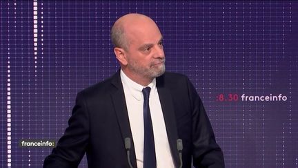 Jean-Michel Blanquer, ministre de l’Education nationale, de la Jeunesse et des Sports, était l'invité du 8h30 franceinfo, ce jeudi 16 décembre. (FRANCEINFO / RADIOFRANCE)