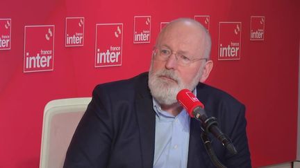 Frans Timmermans, premier vice-président de la Commission européenne, invité de France Inter, mercredi 10 mai 2023. (franceinfo)