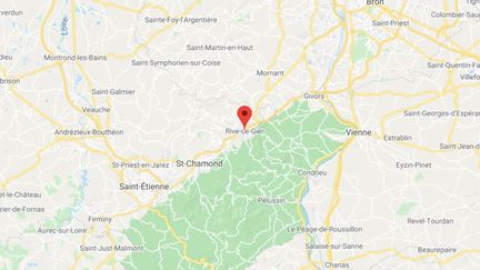 La commune de Rive de Gier dans la Loire.&nbsp; (GOOGLE MAPS)