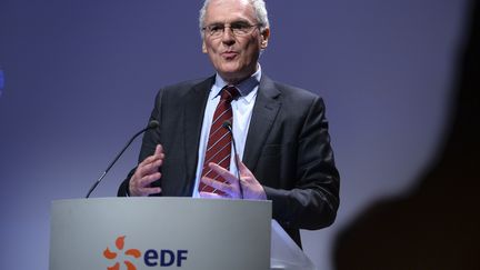 Le PDG d'EDF Jean-Bernard Lévy le 14 février 2017. (ERIC PIERMONT / AFP)