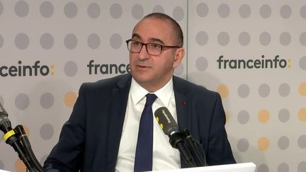 Le préfet de police de Paris Laurent Nuñez sur franceinfo, le 26 avril 2023. (FRANCEINFO)