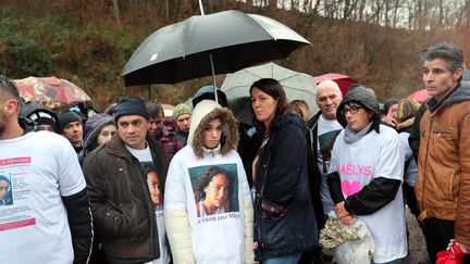 Une marche blanche en hommage à Maëlys&nbsp;en décembre 2017. (JEAN-FRANÇOIS SOUCHET / MAXPPP)