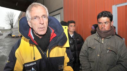 Jean-Claude Lenoir, président de l'association Salam, figure de l'aide aux migrants dans le Pas-de-Calais, le 23 mars 2009. (PHILIPPE HUGUEN / AFP)