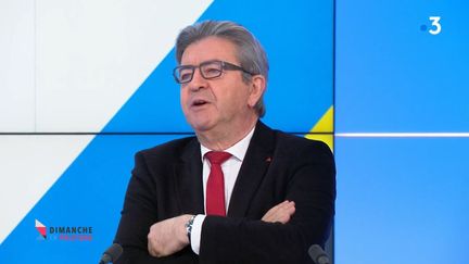 Jean-Luc Mélenchon
7 mars 2021 (CAPTURE D'ECRAN "DIMANCHE EN POLITIQUE" / FRANCE 3)