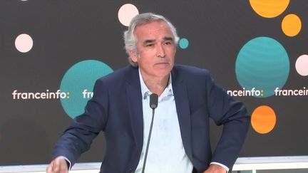 Bruno Jeudy, le directeur délégué de "la Tribune Dimanche", le lundi 14 octobre 2024. (FRANCEINFO / RADIO FRANCE)