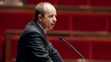 Le pr&eacute;sident socialiste de la commission des Lois de l'Assembl&eacute;e nationale, Jean-Jacques Urvoas, le 17 avril 2013 au Palais-Bourbon, &agrave; Paris. (KENZO TRIBOUILLARD / AFP)