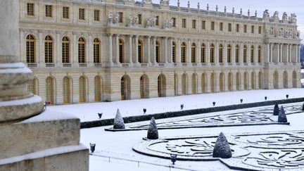 Château de Versailles sous la neige. Le 5 févriver 2012. (DST / MAXPPP)