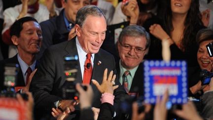 Michael Bloomberg célèbre sa troisième victoire à New York (© AFP - Stan Honda)