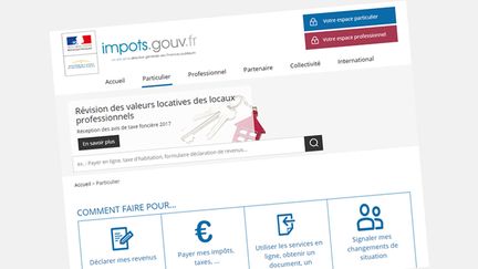 Le site de la direction générale des finances publiques. (CAPTURE D'ÉCRAN)