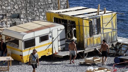 Tournage de Brice de Nice, septembre 2015 à Nice
 (VALERY HACHE / AFP)