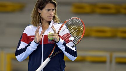 L'ancienne joueuse de tennis, Amélie Mauresmo (PATRICK HERTZOG / AFP)