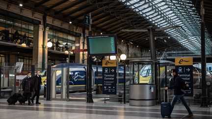 Le terminal Eurostar de la Gare du Nord, à Paris, le 21 décembre 2020. (AURELIEN MORISSARD / XINHUA)