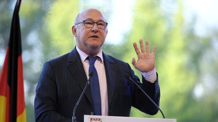 Le ministre des Finances, Michel Sapin, le 28 ao&ucirc;t 2014 &agrave; Jouy-en-Josas (Yvelines). (ERIC PIERMONT / AFP)