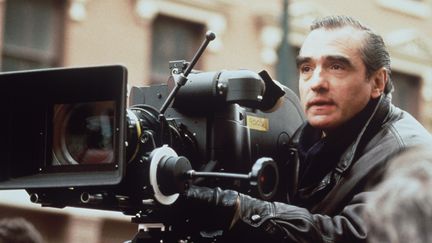 Le cinéaste américain Martin Scosese sur le tournage du film "Le Temps de l'innocence", le 3 octobre 1993. (DPA / AFP)