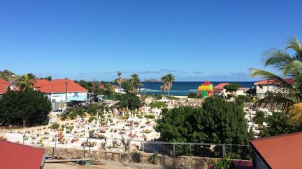 Le cimetière marine de Lorient à Saint-Barthélemy en décembre 2018. (VALENTINE AUTRUFFE / AFP)