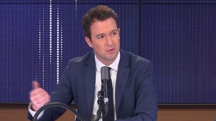 Guillaume Peltier, vice-président délégué des Républicains,&nbsp;était l'invité du "8h30&nbsp;franceinfo", mardi 1er décembre 2020. (FRANCEINFO / RADIOFRANCE)